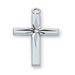 Sterling Silver Cubic Zirconia Cross On 18" Chain