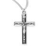 Sterling Silver High Polished Crucifix on 20" Chain