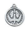 Sterling Silver Holy Spirit Medal on 20" chain