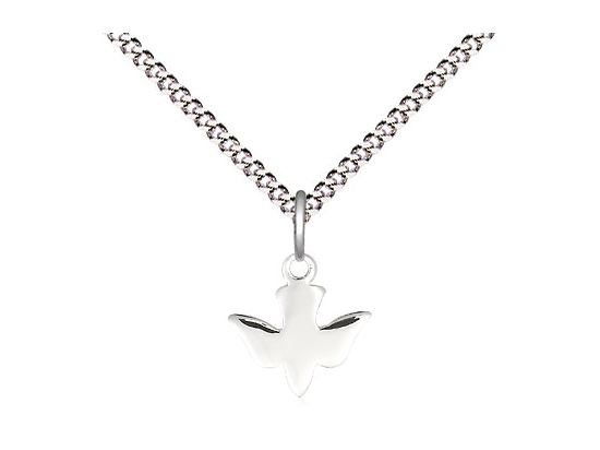 Holy Spirit Sterling Silver Pendant on an 18" Chain
