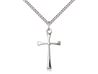 Sterling Silver Maltese Cross Pendant on 18" Chain