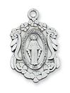 Miraculous Sterling Silver Medal on 18" chain