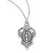 Sterling Silver Miraculous Medal with 18" Chain