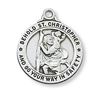 St. Christopher Sterling Silver Round Medal