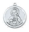 Scapular Sterling Silver Medal on 24" Chain