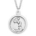 St. Francis with Dog Sterling Silver Medal on 24" Chain