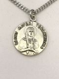 St. Kateri Tekakwitha Sterling Silver Medal on 18" Chain