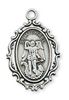 Sterling Silver St. Michael Medal on 18" Chain