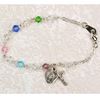 Sterling Silver and Multi Colored Crystal Bracelet