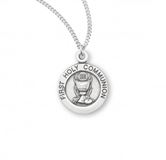 First Communion Sterling Silver Medal on 18" Chain