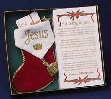 Stocking for Jesus Ornament