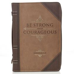 Strong and Courageous Large Bible Case