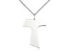 Sterling Silver Tau Cross on 18" Chain