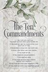 Ten Commandments 6" x 9" Wall or Desk Plaque