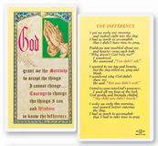 The Difference Serenity Holy Card