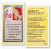 The Gal In The Glass Laminated Prayer Card
