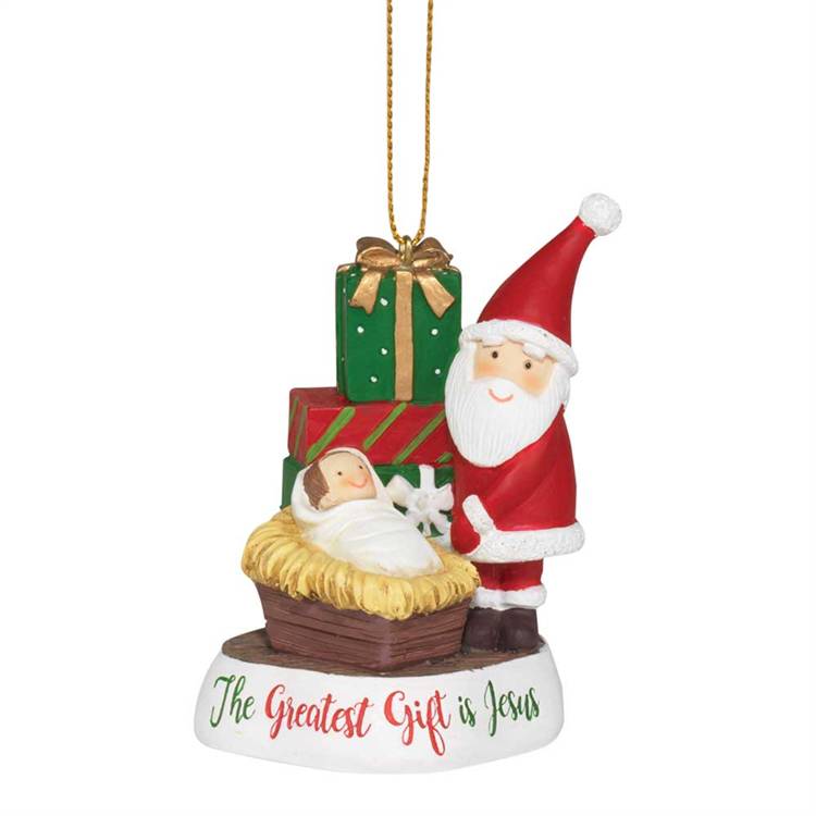 ?The Greatest Gift is Jesus Ornament -2 1/4 inches by 3 1/4 inches; Resin