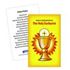 The Holy Eucharist Prayer Card