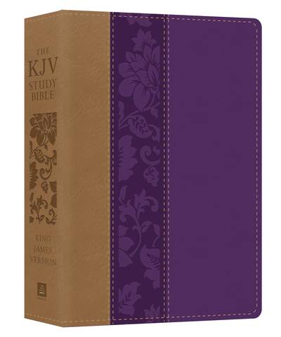 The KJV Study Bible - Large Print, Violet Floret