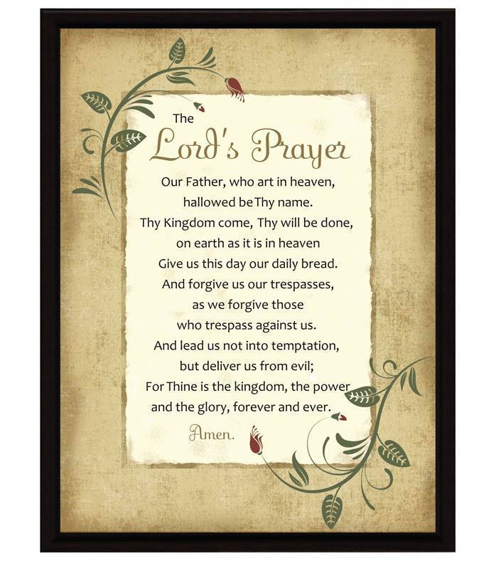 The Lord's Prayer Plaque