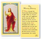 The Morning Offering Holy Card