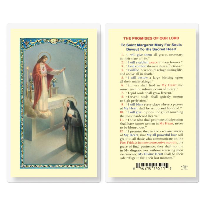 The Promises Of Our Lord Laminated Prayer Card