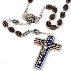 The USA Rosary in Antique Silver