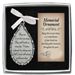 Those We Love Don't Go Away Memorial Ornament with Crystal Stones and White Ribbon