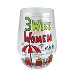 Three Wise Women Wineglass Stemless Religious Christmas Wine Glass