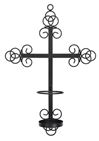 Trinity Wall Cross Sconce to Hold LED Devotional Candle