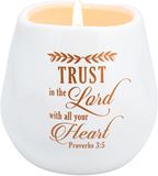 Trust in the Lord 8 oz 100% Soy Wax Candle Scent: Serenity
