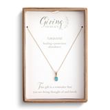 Turquoise Gold Giving Necklace