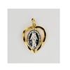 Gold Over Sterling Silver Miraculous Medal 18" Gold Plated Chain Deluxe Gift Box Included  Dimension: 5/8" Long