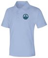 Unisex Light Blue Performance Knit Polo with SCL Logo