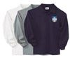 Unisex Long Sleeve Pique Polo Shirt with Embroidered QAS Logo
