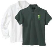 Unisex Pique Polo Shirt with Embroidered Little Flower Logo