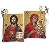 Virgin Of Smolensk and Christ The Teacher Icon Rosary Pouch