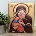 Vladimir Madonna and Child Theotokos 13" Orthodox Icon with Wood Back - 124615