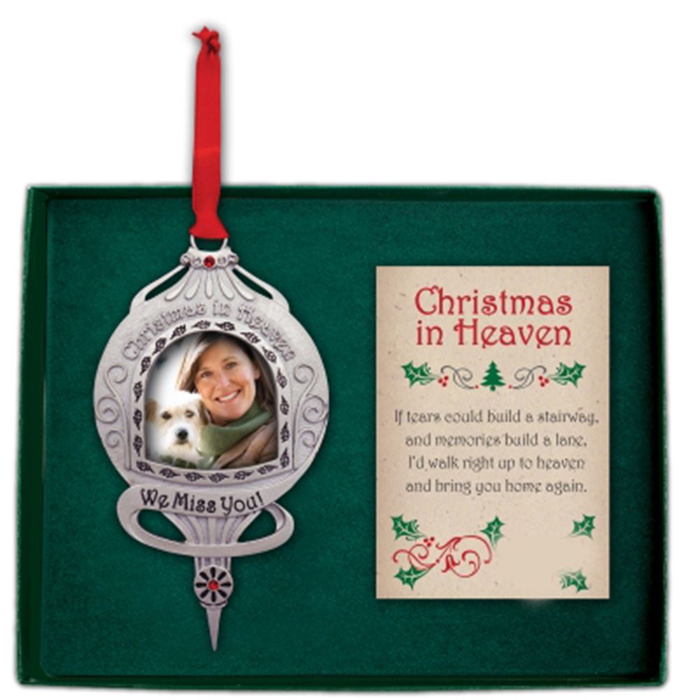 Photo upload - Memorial Dog Ornament - A letter from Heaven