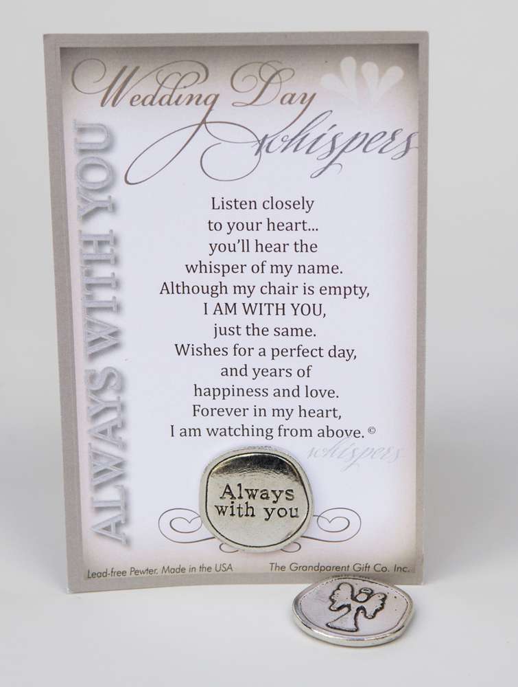 Wedding Day Whispers Handmade Pewter Coin