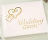 Wedding Guest Book White/Gold
