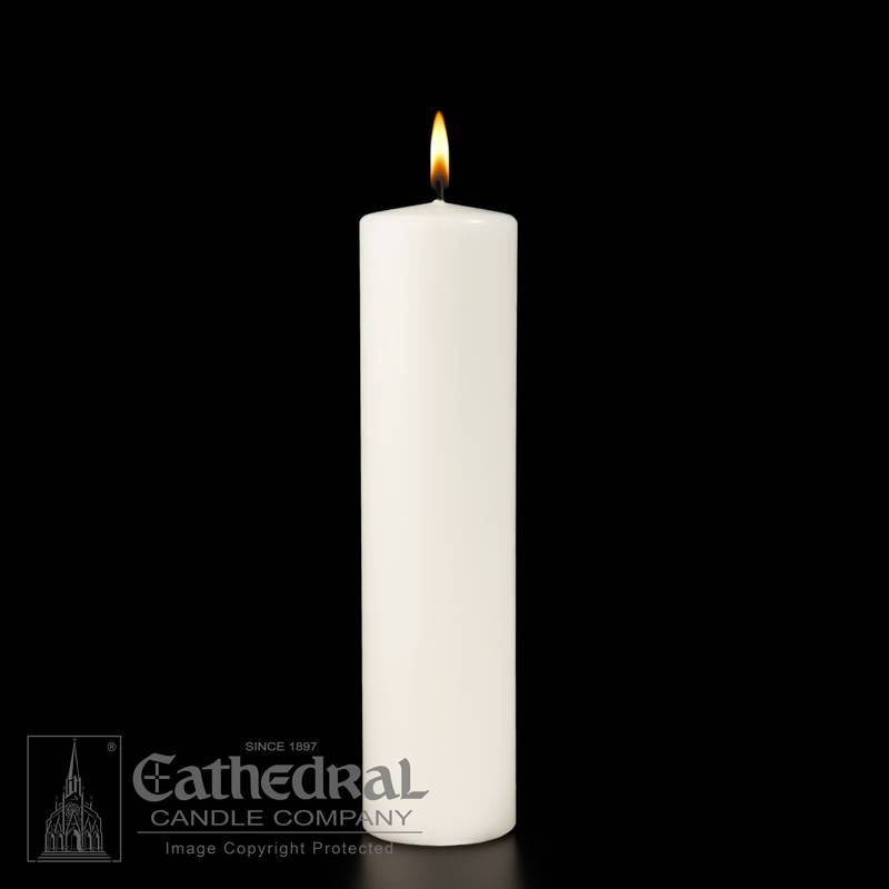White Ceremonial Pillar Candle