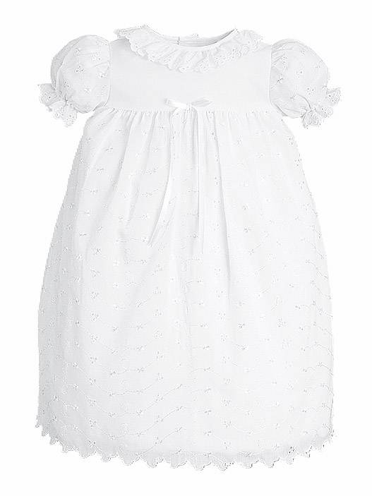 eyelet christening gown