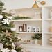 White with Gold Accents Holiday House Set of 3 - 126640