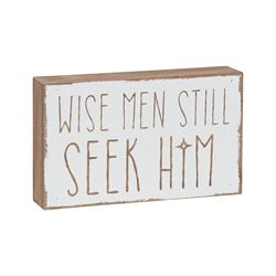 Wise Men Still Seek Him Block Sign