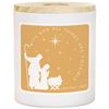 With God Nativity Jar Candle with Wood Lid