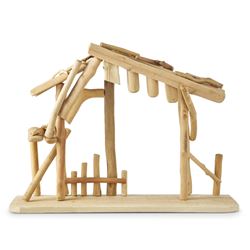 Wood Nativity Stable