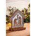 Wood Carved 7" Nativity Table Decor