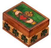 Wood Claddagh Box From Poland