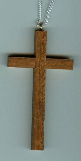 Wood Cross on Cord